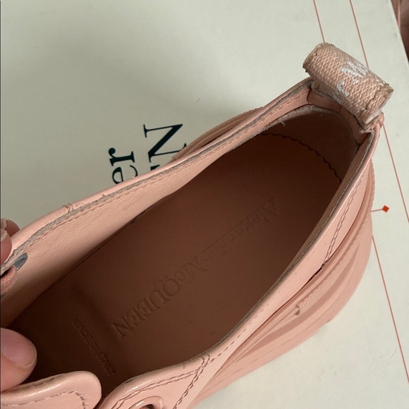 LIKE NEW Alexander McQueen Women's Blush Sneakers - Picture 9 of 11